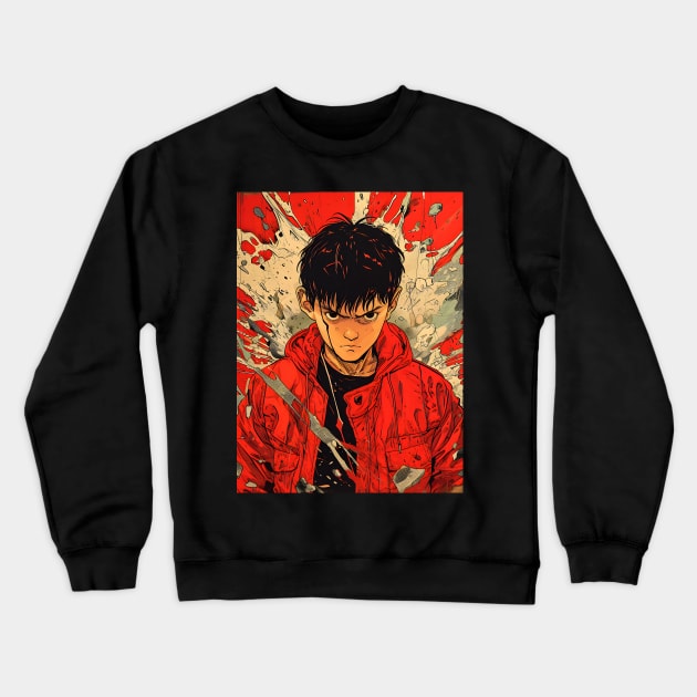 Akira Unleashed: Cyberpunk Masterpiece, Psychic Power Saga, and Fan Art Fusion Crewneck Sweatshirt by insaneLEDP